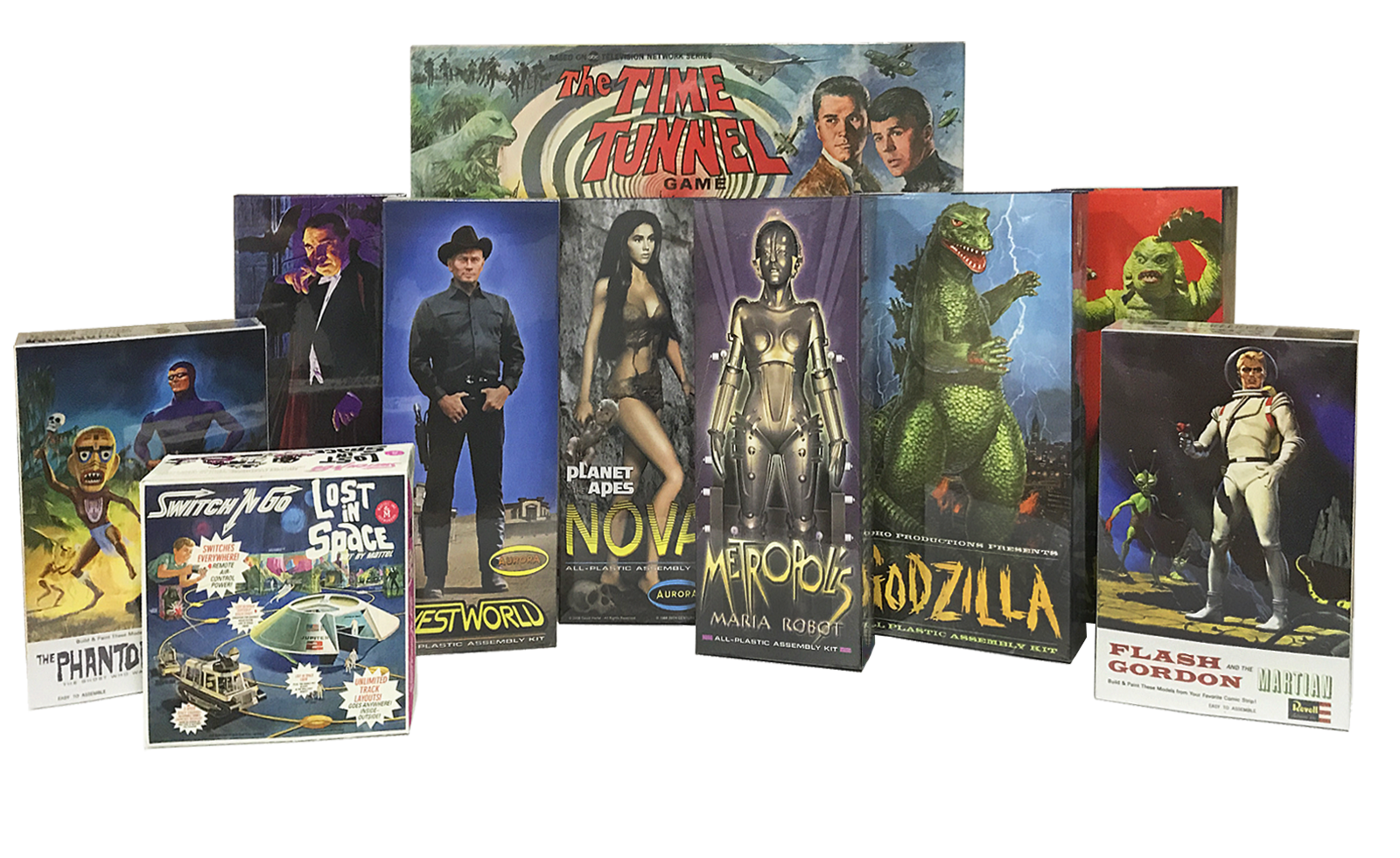 Boxes (Model Kits, Fantasy Kits, Games & Toys